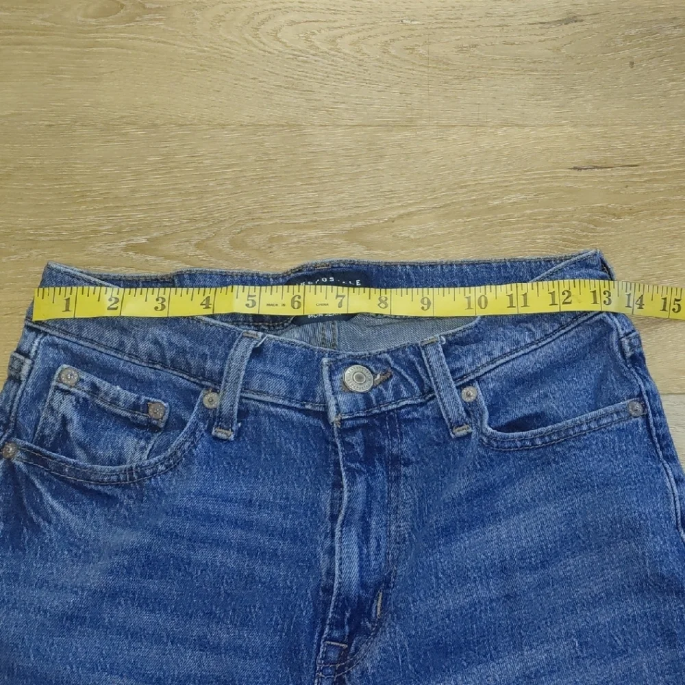 Aeropostale Women's Straight Leg Blue Jeans Mom Jean Sz 4 - Picture 12 of 12